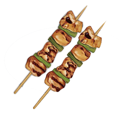 Pinchos de pollo