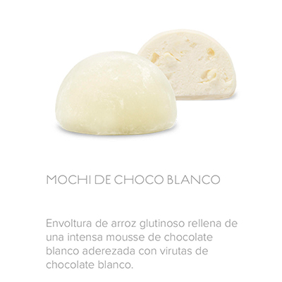 Mochi de chocolate blanco